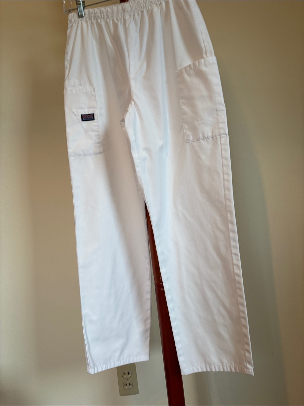 Cherokee White Women's Cargo Scrub Pants